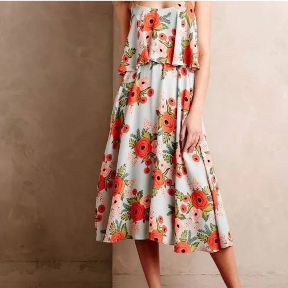 NWT Size M Rifle Paper Company/Anthropologie collaboration Dress!